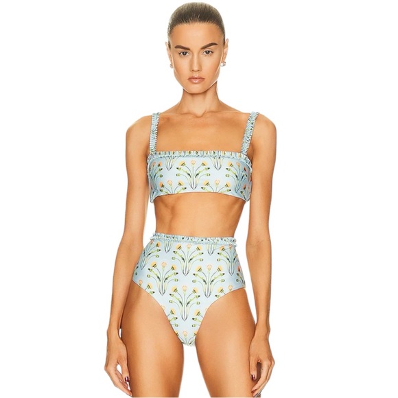 Agua by Agua Bendita Other - AGUA BY AGUA BENDITA Olmo Bikini Top Nopal Ruffle Bottom Bikini S Top M Bottom